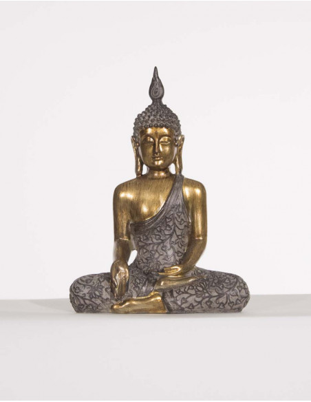 Resin Statue Buddha Sitting 19Cm