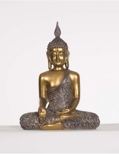 Resin Statue Buddha Sitting 25Cm