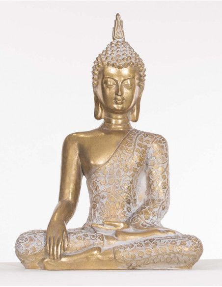 Statue Bouddha Thai assis de 43cm ethnique