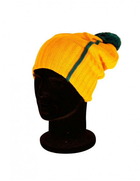 Bonnet une bande et un pompon