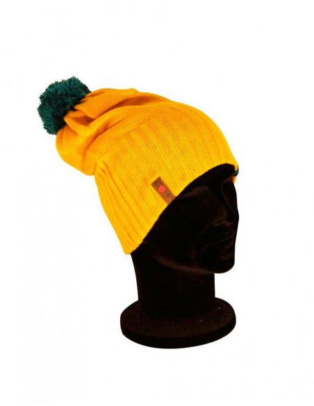 Bonnet une bande et un pompon