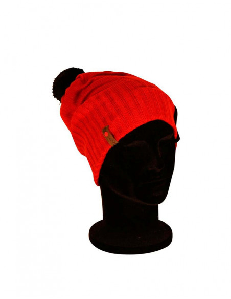 Bonnet une bande et un pompon