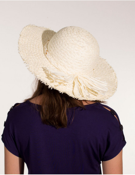 Chapeau femme à perles