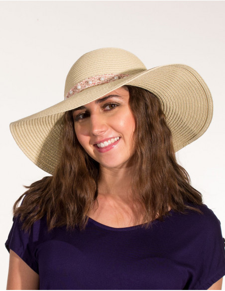 Women's pearl floppy hat