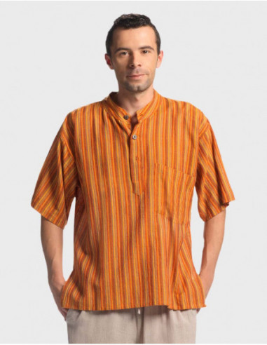 chemise pour homme népalaise à enfiler