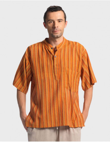 chemise pour homme népalaise à enfiler