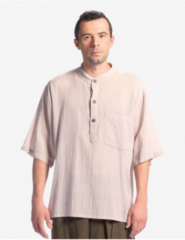 chemise à enfiler style kurta pour homme