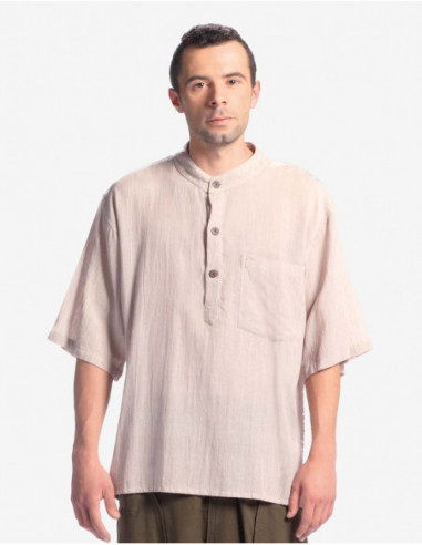 Shirt cotton Kurta plain short sleeves