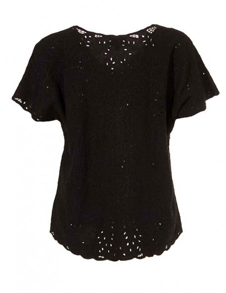 Viscose blouse embroidered sleeves Indo