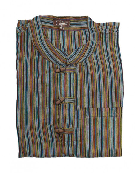 Cotton gent blouse with long sleeves