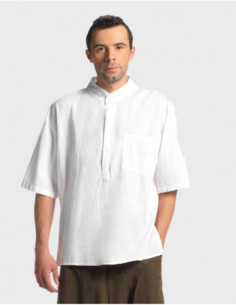 Cotton gent shirt w/short...