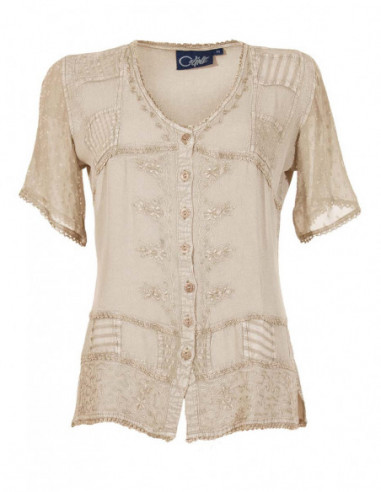 Blouse femme viscose brodée SW