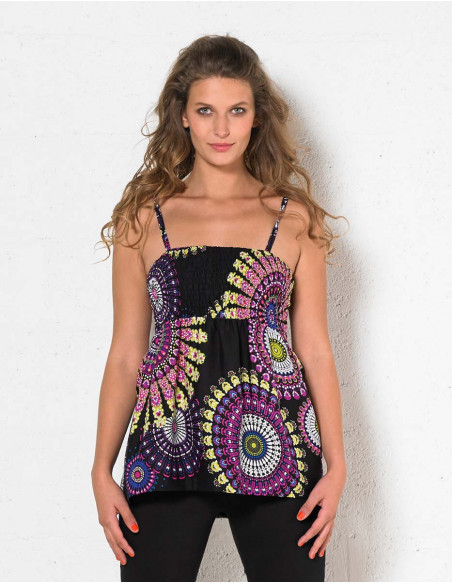 Top viscose haut élastique