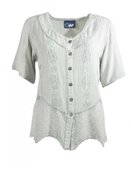 Blouse viscose brodée