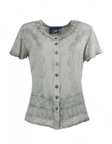 Chemisier viscose brodé