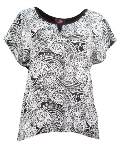 Viscose blouse printed