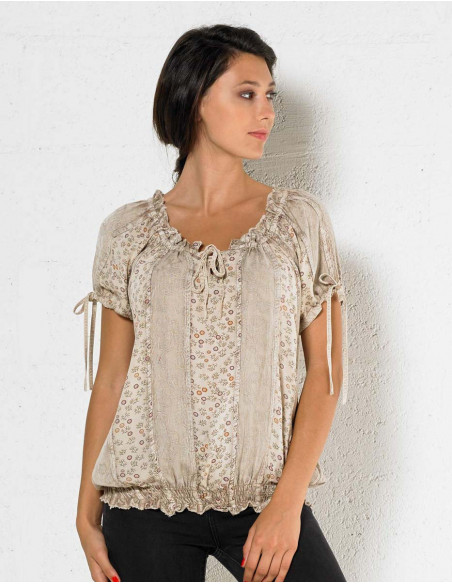 Blouse viscose ample imprimée 