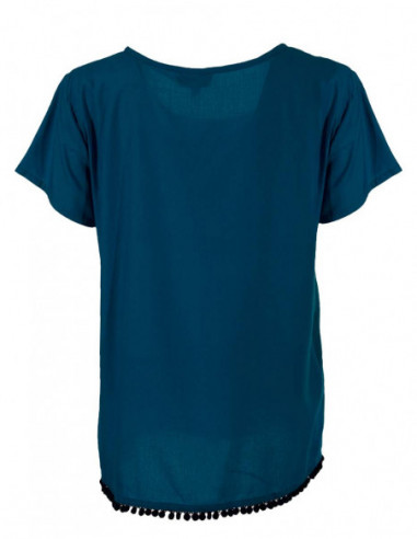 Rayon blouse with embroideries