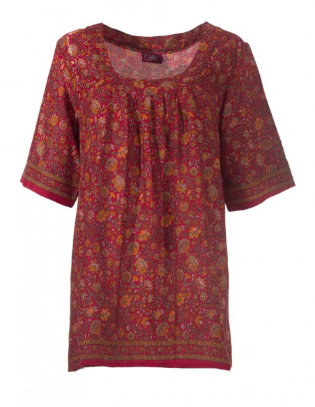Women's sari print blouse