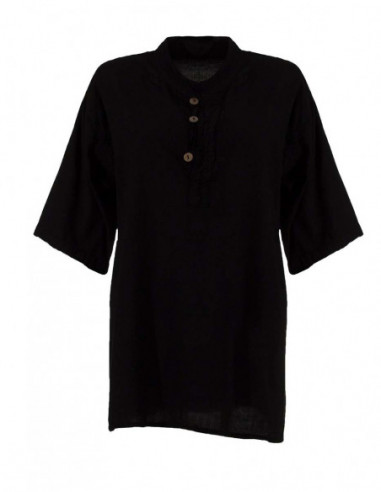 chemise pour homme à enfiler noire