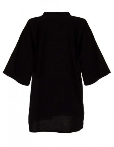 chemise noire pour homme manches courtes légère et confortable
