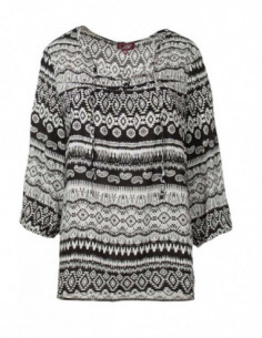 Black and white ethnic blouse 2