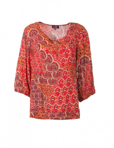 Blouse bleue féminine