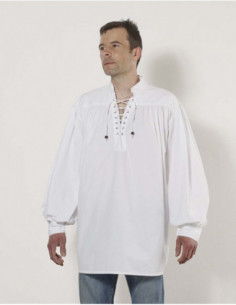 Chemise medievale homme à lacet