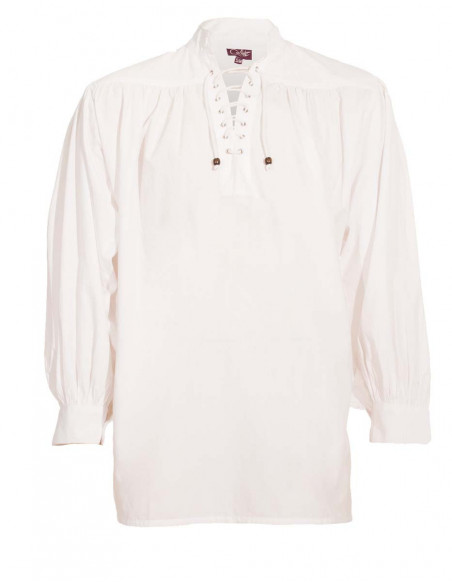 Chemise blanche theatre jabot