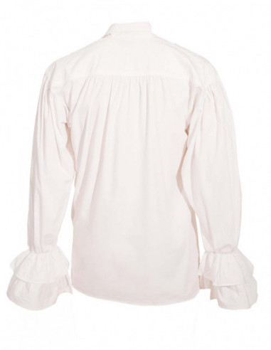 Medieval white musketeer shirt laces
