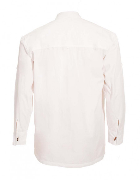 White grandfather shirt