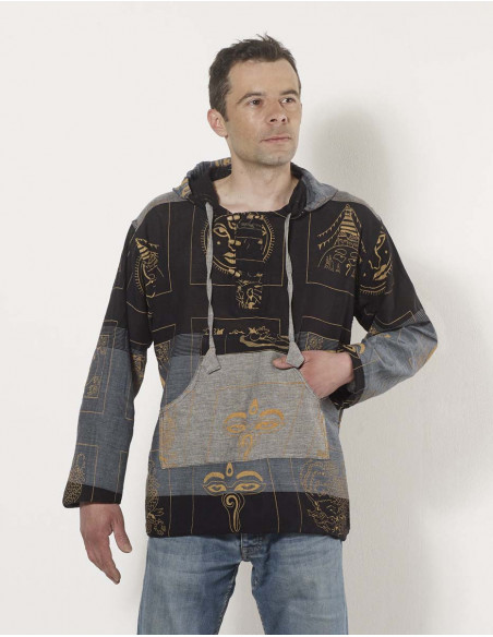 Tenue à capuche homme pour festival