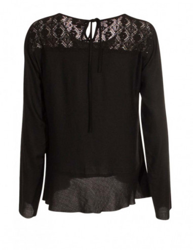 blouse à dos dentelle couleur noire