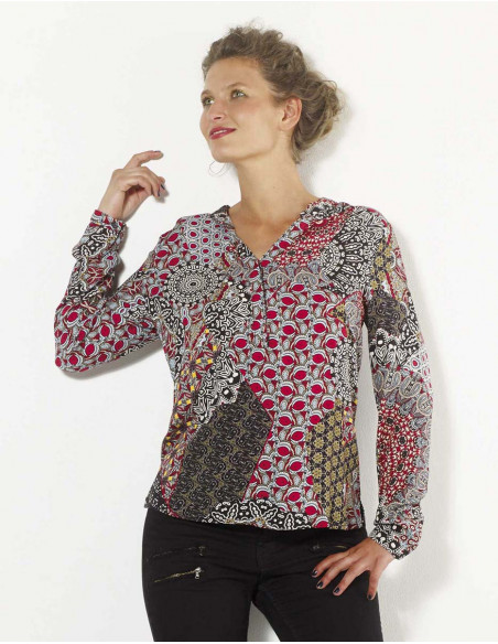 Blouse légère pour femme imprimée