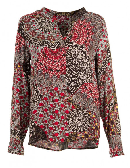 Blouse femme imprim fleuri chic