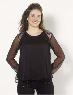 Top femme à manches longues chic