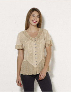 Chemisier brodé chic et tendance