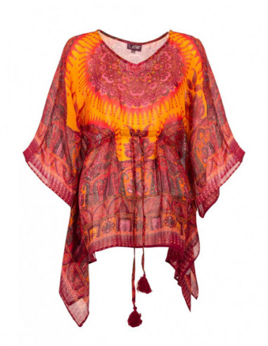 blouse ethnique type poncho