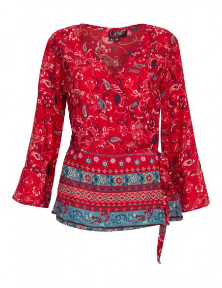 Hispanic style wrap top