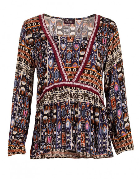 Loose ethnic blouse