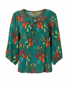 Blouse femme ample imprimée fleurs 2