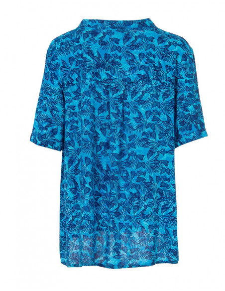 Chemise hawaïenne bleue
