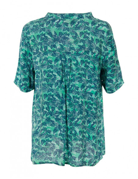 Chemise hawaïenne pour femme couleur menthe