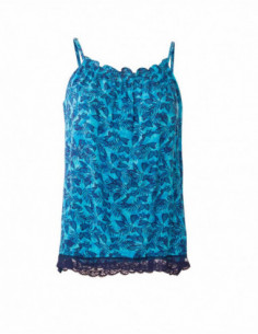 Débardeur en dentelle et imprimé tropical 2