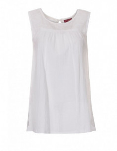 Top femme blanc brodé 2