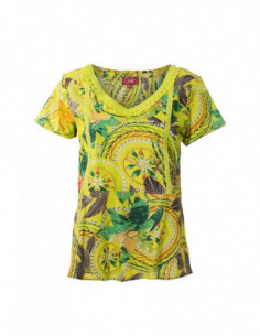 Coloured seashell print top 2