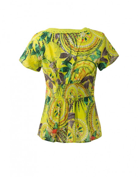 Coloured seashell print top