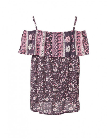 Original bare-shoulder blouse