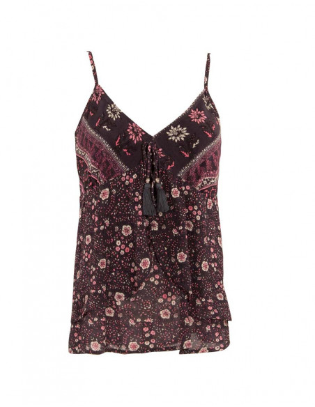 Women's lightweight printed tank top