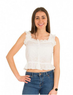 Frilly tank top blouse